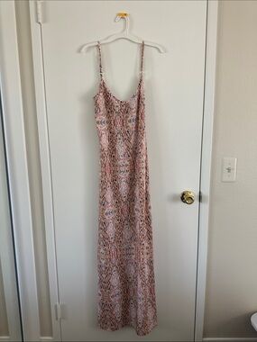 Whitney Eve Pink Multi-Print Slip Maxi Dress